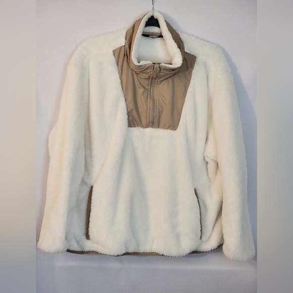 Lands' End Jackets & Blazers - Lands' End Sherpa Fleece Pullover Jacket Size XL/P